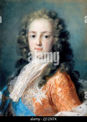 Louis XV de France (1710-1774) comme Dauphin, portrait-peinture à l'huile de Rosalba Carriera, 1720-1721 Banque D'Images