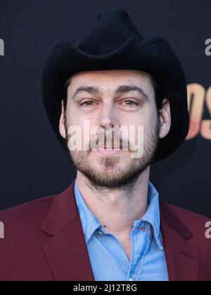 Los Angeles, États-Unis. 21st mars 2022. WESTWOOD, LOS ANGELES, CALIFORNIE, États-Unis - 21 MARS : Aaron Nee arrive à la première de Paramount Pictures de Los Angeles 'The Lost City' qui s'est tenue au Regency Village Theatre le 21 mars 2022 à Westwood, Los Angeles, Californie, États-Unis. (Photo de Xavier Collin/image Press Agency) Credit: Image Press Agency/Alay Live News Banque D'Images