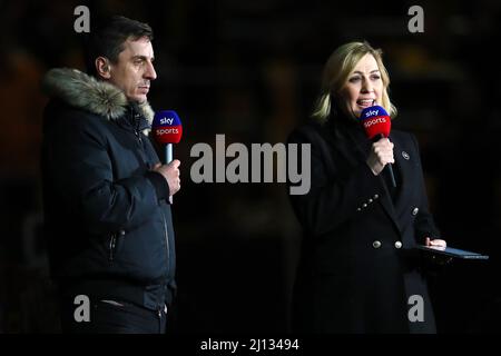 NEVILLE,CATES, WOLVERHAMPTON WANDERERS FC V LEEDS UNITED FC, 2022 Banque D'Images