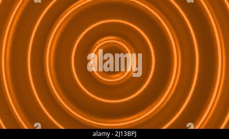 fond orange 4k motif circulaire texture métallique illustration 3d rendu Banque D'Images