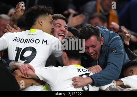 RODRIGO, FANS, WOLVERHAMPTON WANDERERS FC V LEEDS UNITED FC, 2022 Banque D'Images