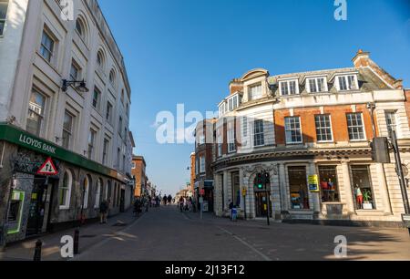 Mansion House Street à Newbury, Berkshire Banque D'Images