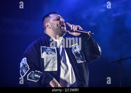 Coby. Concert du nouvel an de Belgrade 2021-2022. Serbie Banque D'Images