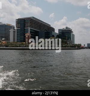 Bâtiment administratif, hôpital Siriraj Wang Lang, Siri Rat, Bangkok Noi, Bangkok sur la rive ouest de la rivière Chao Phraya en Thaïlande Banque D'Images