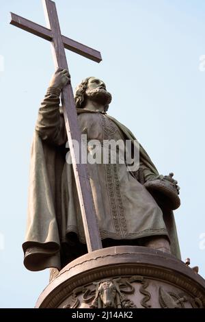 KIEV, UKRAINE - 1 MAI 2011 : c'est un monument pour le prince Vladimir le Grand, qui a baptisé les anciens Slaves. Banque D'Images