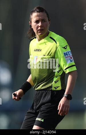 Suning Centre, Milan, Italie, 20 mars 2022, Kateryna Monzul' regarde pendant Inter - FC Internazionale vs UC Sampdoria - football italien Serie A W. Banque D'Images