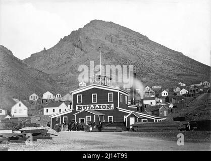 La mine Bullion, Virginia City, Nevada, par Carleton Watkins, 1875/7 Banque D'Images