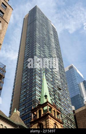 Église Saint François d'Assise, New York, États-Unis Banque D'Images