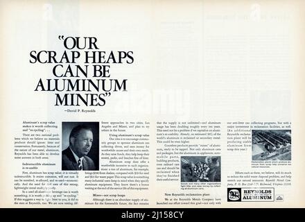 Vintage 4 août 1969 publicité « ports Illustrated », États-Unis Banque D'Images