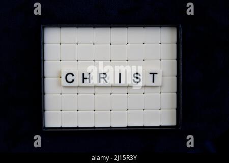 Christ : mots composés de combinaisons de lettres Banque D'Images