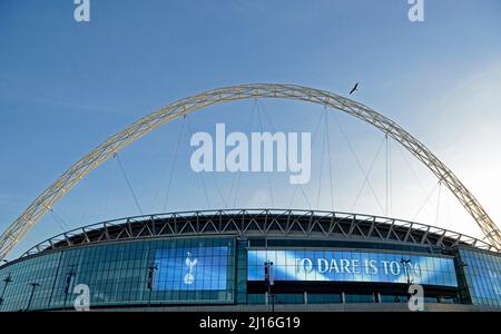LONDRES, ANGLETERRE - 2 NOVEMBRE 2016 : le stade Wembley est photographié avant le match du groupe E de l'UEFA Champions League entre Tottenham Hotspur et Bayern Leverkusen au stade Wembley. Copyright: Cosmin Iftode/Picstaff