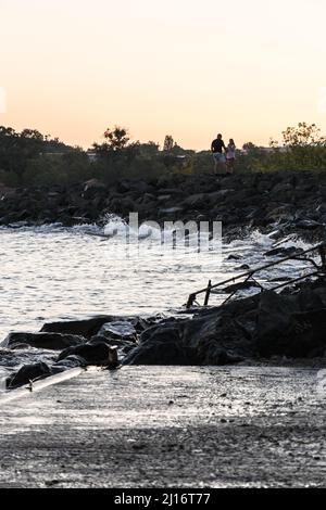 Photos de bord de mer à Primorsko, Bulgarie - fin de l'été Banque D'Images