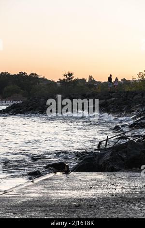 Photos de bord de mer à Primorsko, Bulgarie - fin de l'été Banque D'Images