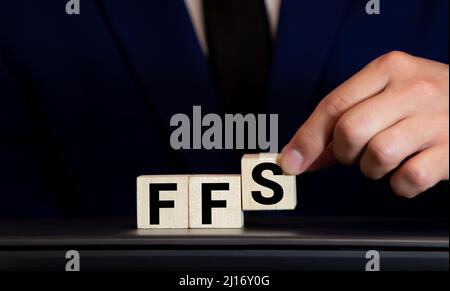 FFS, acronyme, Internet slang ou text Speak, utilisé pour exprimer la surprise ou l'horreur Banque D'Images