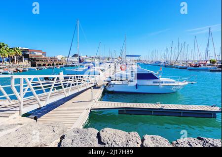 Marina Rubicon, Playa Blanca, Lanzarote Banque D'Images