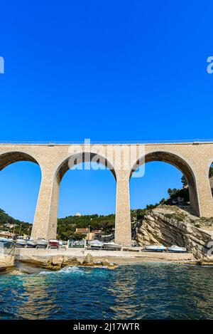 CALANQUE DE LA VESSE, MARSEILLE, BDR FRANCE 13 Banque D'Images