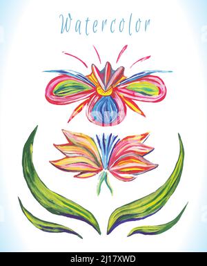 Motifs nationaux ukrainiens. Illustrations vectorielles. Tiré à la main Illustration de Vecteur