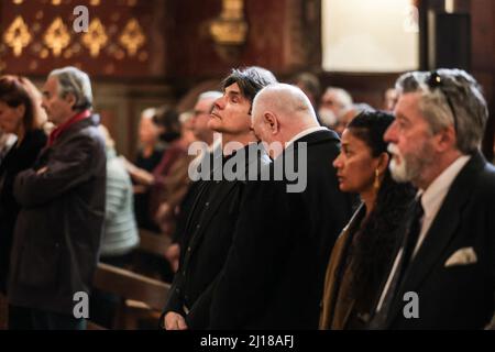 Alexis Francis-boeuf pendant la messe à l'église Saint-Jean-Baptiste à Saint-Jean-de-Luz, dans le sud-ouest de la France, le 23 mars 2022, pour les funérailles de la princesse Micaela, décédée le 13 mars 2022. Photo de Thibaud Moritz/ABACAPRESS.COM Banque D'Images