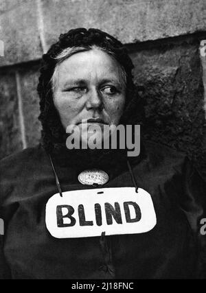 Femme aveugle, New York par Paul Strand, 1916 Banque D'Images