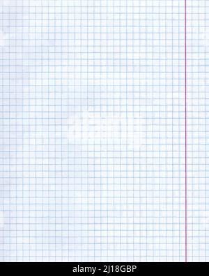 Feuille de papier école de mathématiques livre d'exercice Illustration de Vecteur