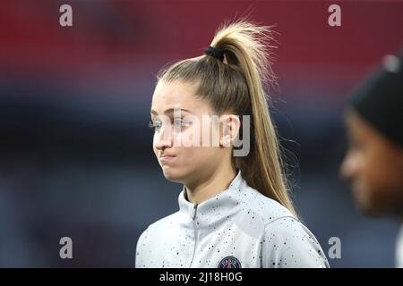 Firo: Fuvuball: Football: 03/22/2022 Ligue des champions des femmes, saison 2021/2022 quarts de finale première jambe, FC Bayern Mvºnchen - Paris Saint-Germain 1: 2, Jordyn Huitema, Paris Saint-Germain, PSG, Paris, demi-chiffre, Banque D'Images