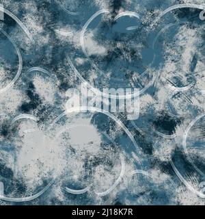 Motif de surface sans couture abstrait bleu marine et blanc sans couture pour l'impression Banque D'Images