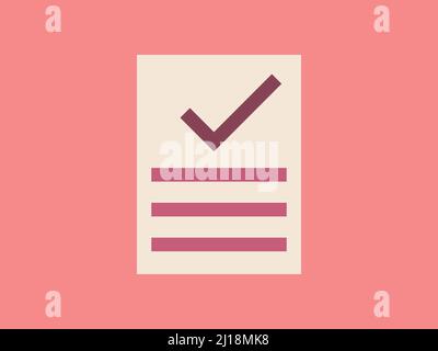 Icône de vérification des faits. Informations fiables et illustration de la source. Vecteur. Illustration de Vecteur