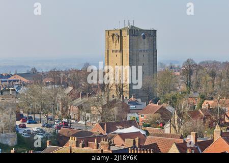 La Westgate Water Tower, également connue sous le nom de Lincoln Water Tower, est une tour d'eau historique, datant de l'AD 1911. Il est situé sur Westgate, à Lincoln, E Banque D'Images