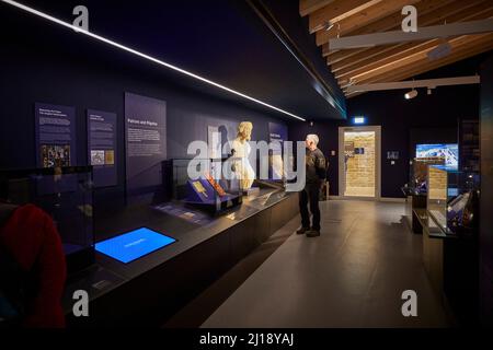 Lincoln Cathedral 2022, Nouvelle salle d'exposition. Fait partie d'un nouveau centre d'accueil et d'accueil pour la cathédrale de Lincoln, avec un espace d'exposition qui sera l Banque D'Images