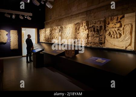 Lincoln Cathedral 2022, Nouvelle salle d'exposition. Fait partie d'un nouveau centre d'accueil et d'accueil pour la cathédrale de Lincoln, avec un espace d'exposition qui sera l Banque D'Images