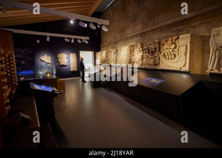 Lincoln Cathedral 2022, Nouvelle salle d'exposition. Fait partie d'un nouveau centre d'accueil et d'accueil pour la cathédrale de Lincoln, avec un espace d'exposition qui sera l Banque D'Images