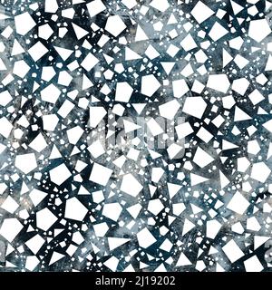 Motif de surface sans couture abstrait bleu marine et blanc sans couture pour l'impression Banque D'Images