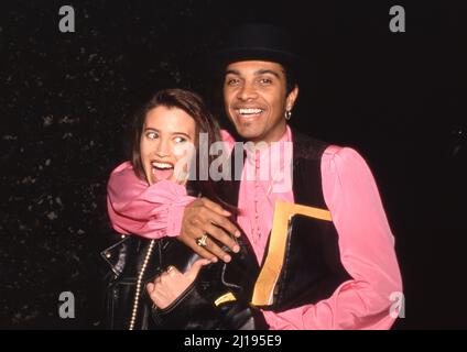 Micki Free et Leslie Bega 1990 crédit: Ralph Dominguez/MediaPunch Banque D'Images