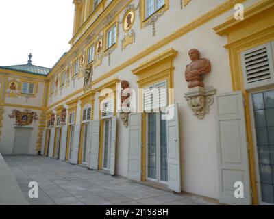 Photo de la façade du musée du roi Jan Third Palace à Wilanow, Varsovie, Pologne Banque D'Images