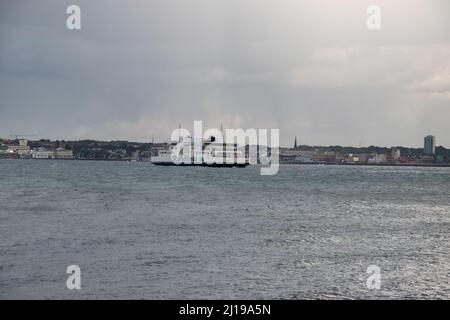 Mercandia IV, HH Ferries Oresund A/S voyage entre Helsingor, Danemark et Helsingborg, Suède, 24 septembre 2018. Banque D'Images