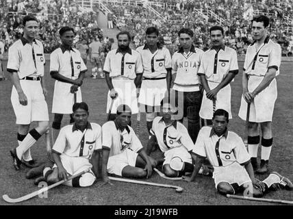 Hockey, l'équipe indienne de hockey est devenue championne olympique Banque D'Images