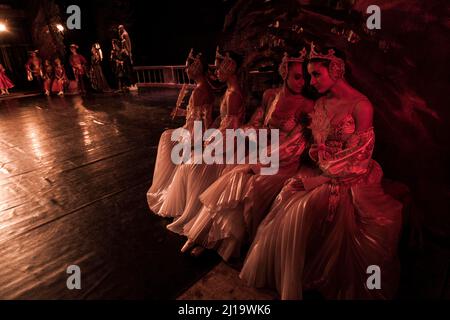 Danseurs de ballet lors de la représentation de Tchaikovskys le casse-noisette à Saint-Pétersbourg, Russie, Europe de l'est Banque D'Images