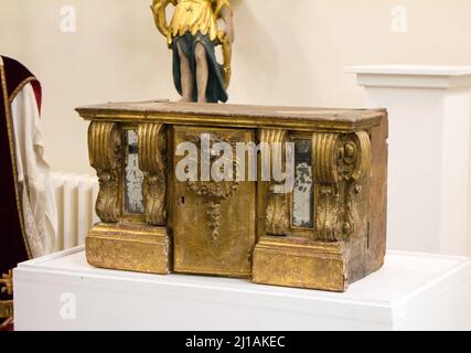 Musée d'Art et d'Histoire d'Albertville : Tabernacle, Église des CONFLANS (17th siècle) Banque D'Images