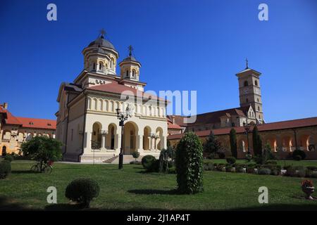 Krönungskathedrale der rumänisch-orthodoxen Kirche, Alba Iulia, Balgrad, deutsch Silberstedt, ist die Hauptstadt des Kreises Alba en Siebenbürgen, Rumän Banque D'Images