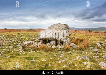 Arthur's Stone est un tombeau néolithique près de Reynolston sur la péninsule de Gower. De nombreuses légendes et contes y sont associés. Un en particulier s Banque D'Images