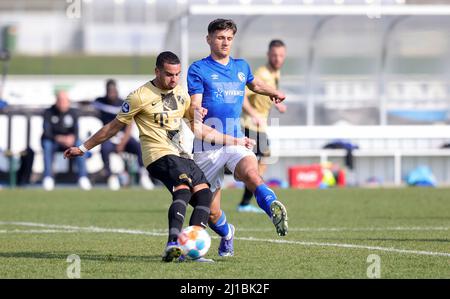 Ville de Gelsenkirchen, Allemagne. 24th mars 2022. Firo : 24.03.2022 Fuvuball, 2.Bundesliga, saison 2021/2022, FC Schalke 04 - FC Utrecht duels amicaux, Iaroslav Mikhaïlov crédit: dpa/Alay Live News Banque D'Images