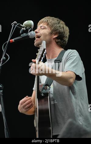 Lee Mavers - The la's, V2005, Hylands Park, Chelmsford, Essex, Royaume-Uni - 20 août 2005 Banque D'Images