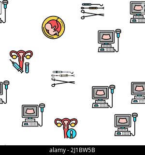Schéma transparent vectoriel de traitement gynécologique Illustration de Vecteur