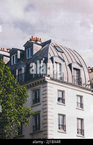 Appartements français dans le centre de Paris. Banque D'Images