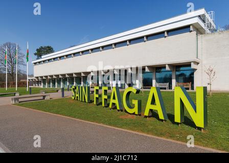 Entrée principale au musée national d'histoire de St Fagans, Cardiff, pays de Galles, Royaume-Uni Banque D'Images