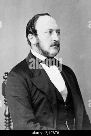 Prince Albert par Vernon Heath. Le prince Albert de Saxe-Coburg et Gotha (Francis Albert Augustus Charles Emmanue : 1819–1861) était le prince Consort comme mari de la reine Victoria. Banque D'Images