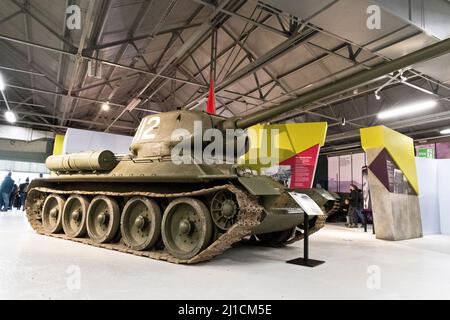 Chinois T34-85 Tank au Bovington Tank Museum, Dorset Banque D'Images