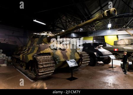 Tigre du roi allemand au musée du char de Bovington, Dorset Banque D'Images