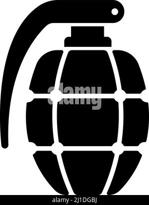 Grenade , illustration d'icône de vecteur de bombe Illustration de Vecteur