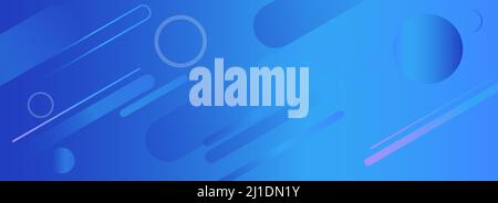 Papier peint bleu abstrait pour un motif moderne en forme de ppt et de bannière Banque D'Images